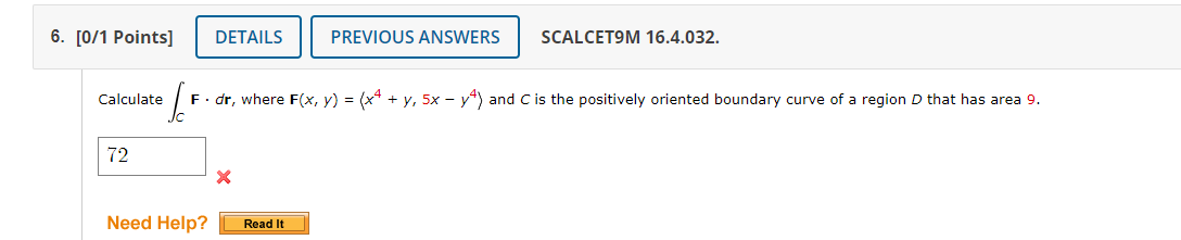 Solved Points Details Previous Answers Scalcetom Chegg