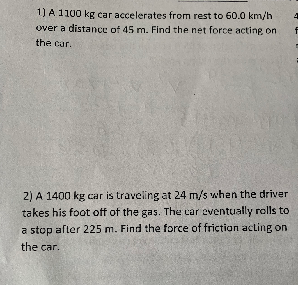 Solved A Kg Car Accelerates From Rest To Km H Chegg