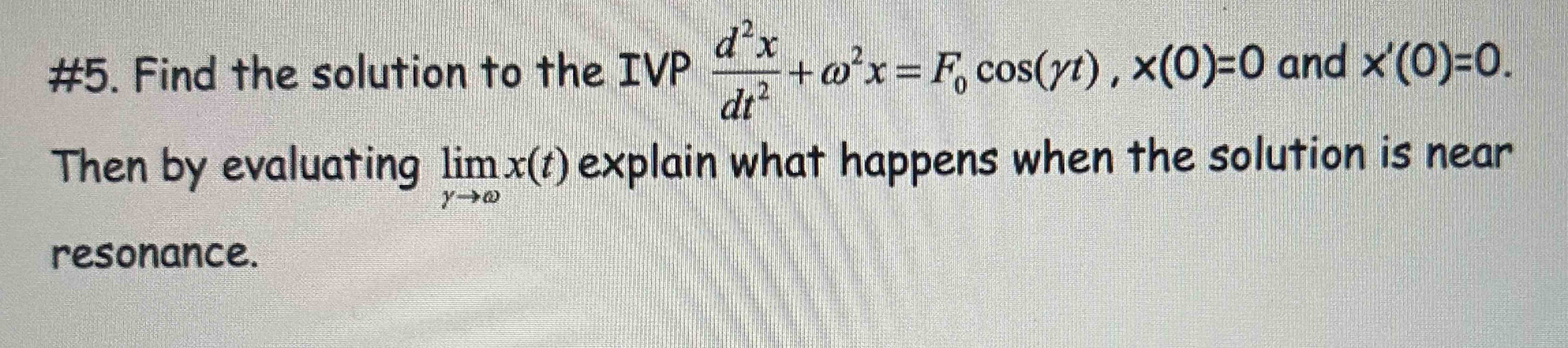 5 Find The Solution To The IVP Chegg