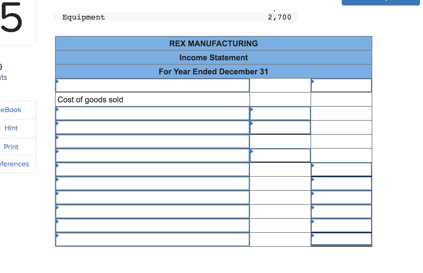 Solved Qs Algo Preparing An Income Statement Lo P Chegg