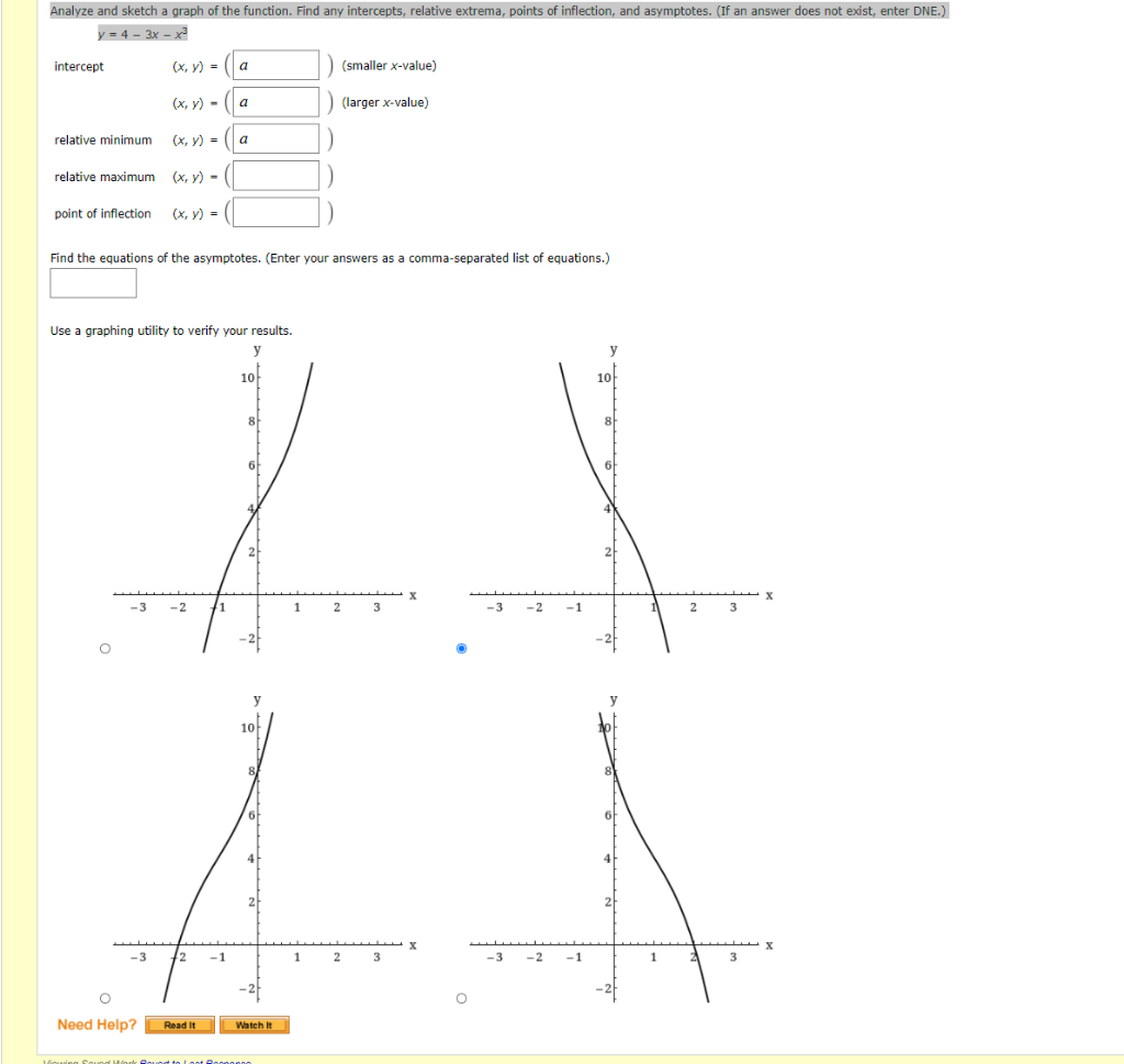 Solved Analyze And Sketch A Graph Of The Function Find Any Chegg