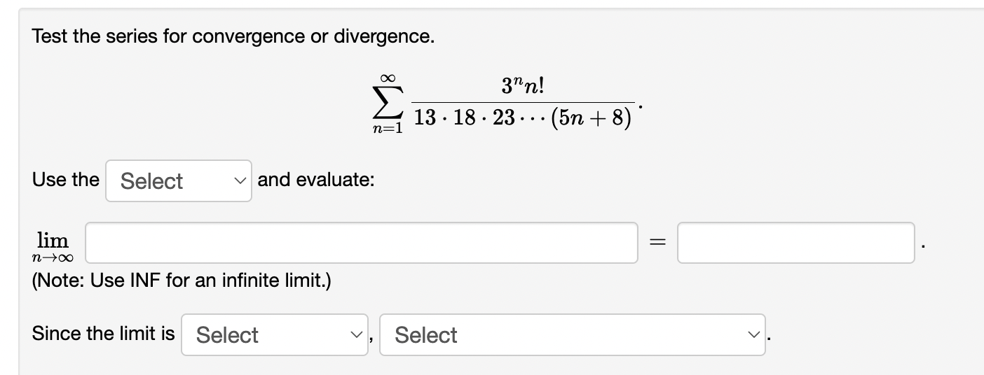 Solved Test The Series For Convergence Or Divergence N N Chegg