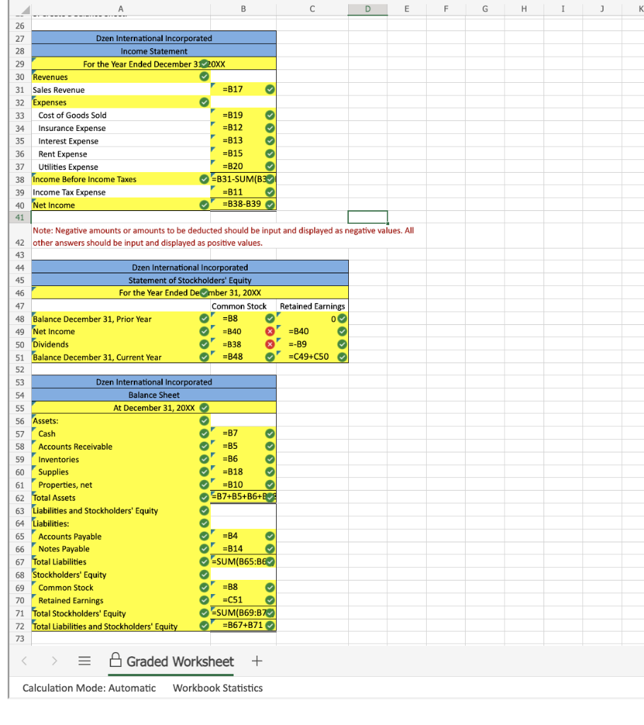 Solved Dzen International Incorporated Has A List Of Chegg