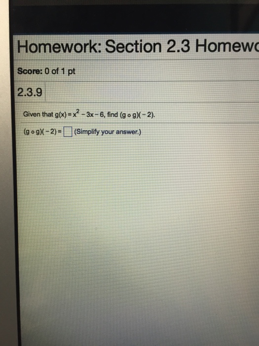 Solved Homework Section Homework Score Of Pt Chegg