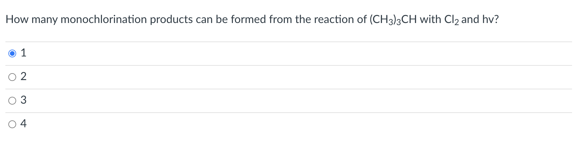 Solved How Many Monochlorination Products Can Be Formed From Chegg