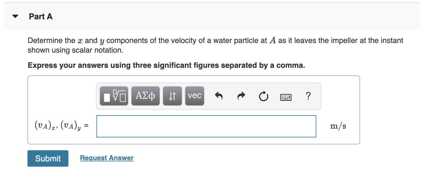 Solved Water Leaves The Impeller Of The Centrifugal Pump Chegg