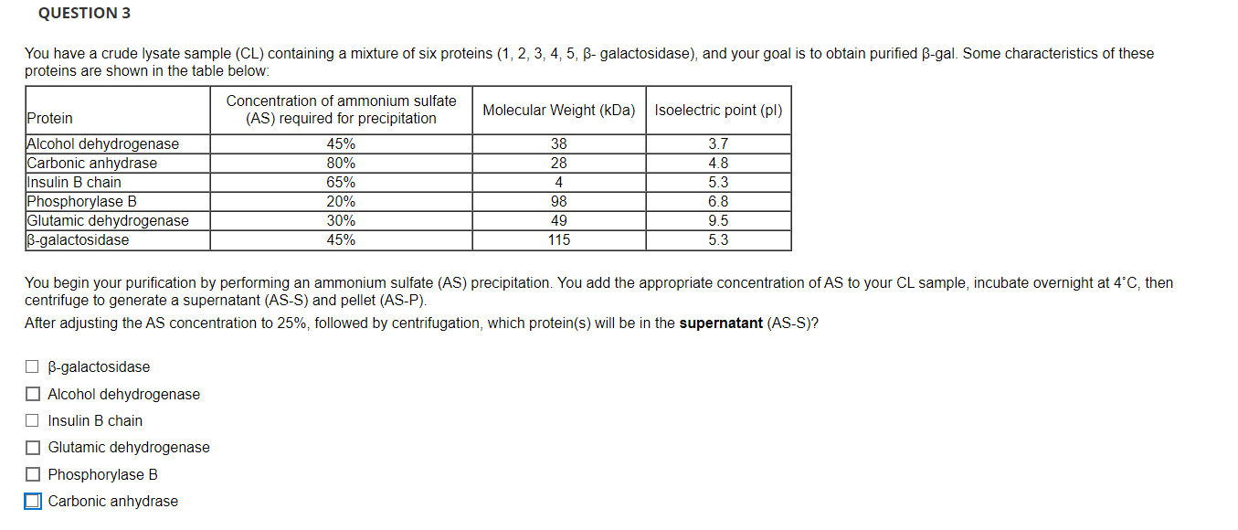 Solved You Have A Crude Lysate Sample CL Containing A Chegg