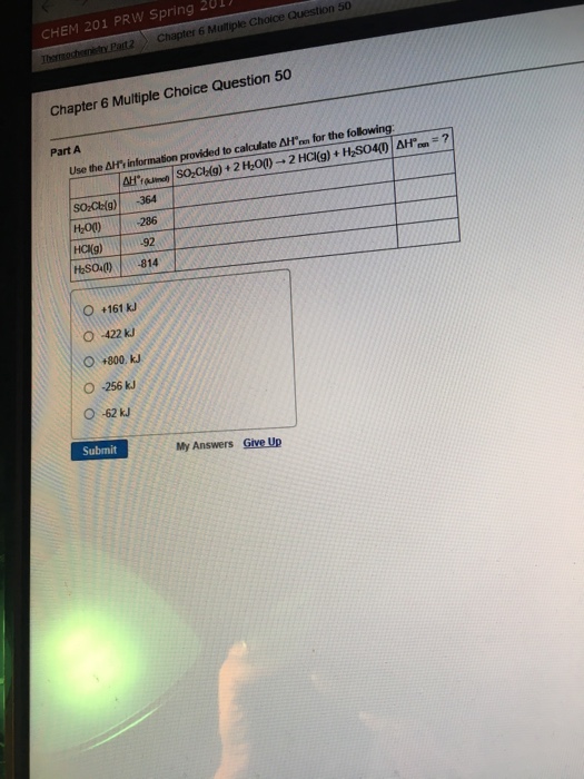 Solved Use The Delta H Degree Provided To Calculate Delta Chegg