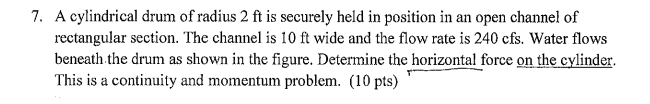 Solved A Cylindrical Drum Of Radius Ft Is Securely Held In Chegg