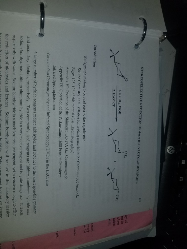 Solved Stereoselective Reduction Of Chegg