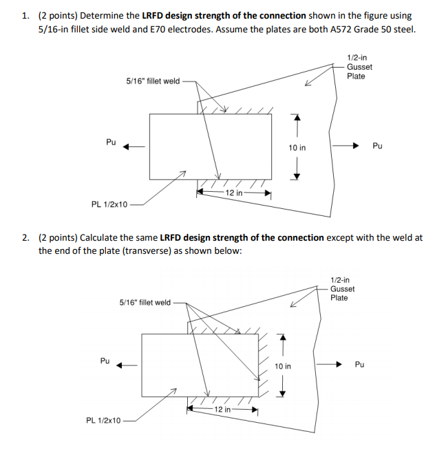 Solved 1 2 Points Determine The LRFD Design Strength Of Chegg