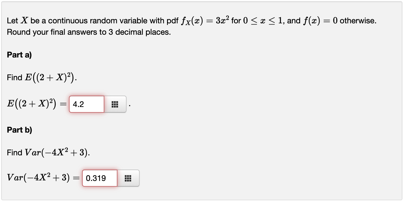 Solved Let X Be A Continuous Random Variable With Pdf Chegg