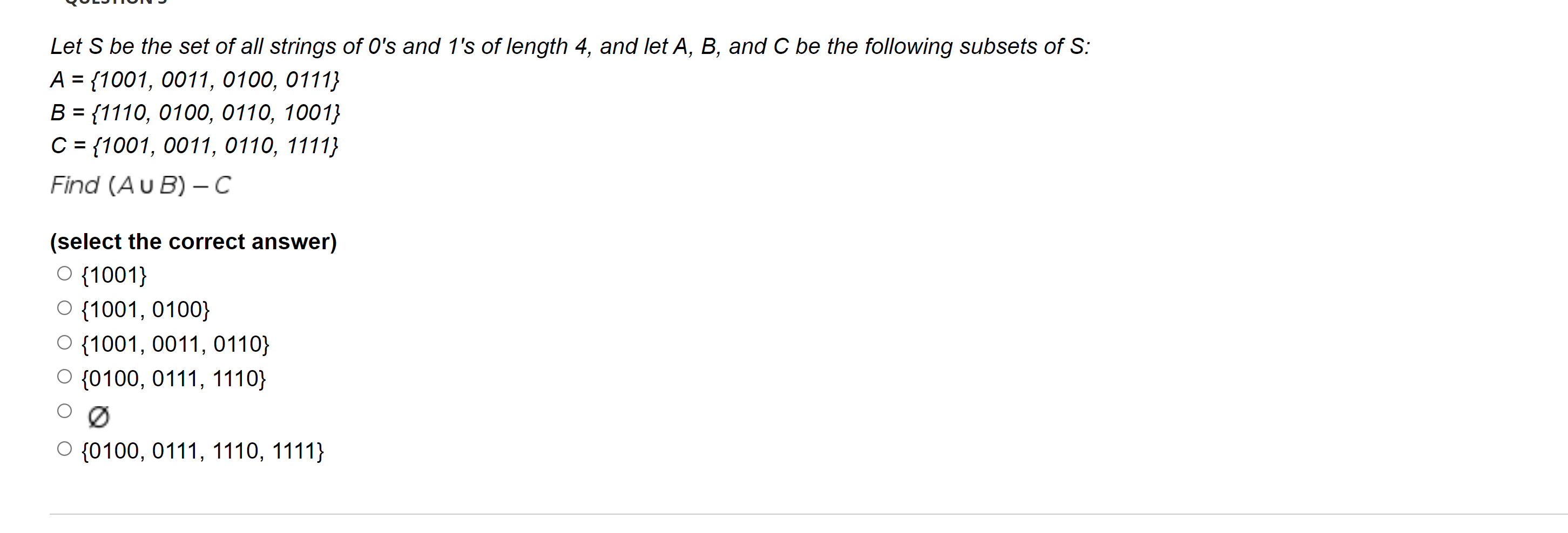 Solved Let S Be The Set Of All Strings Of O S And S Of Chegg