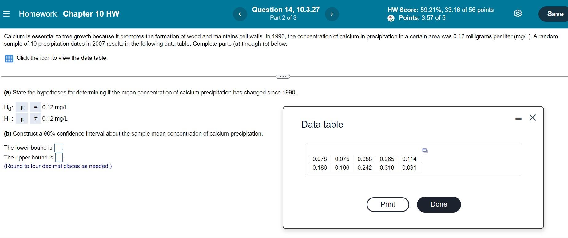 Solved A Simple Random Sample Of Size N Is Drawn From A Chegg