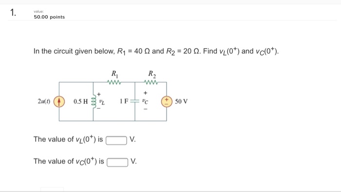 Solved In The Circuit Given Below R Ohm And R Chegg