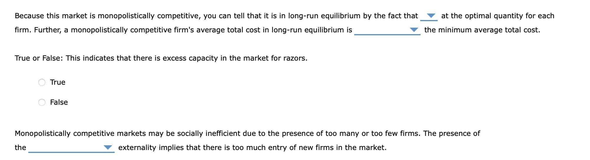 Solved 4 Is Monopolistic Competition Efficient Suppose Chegg