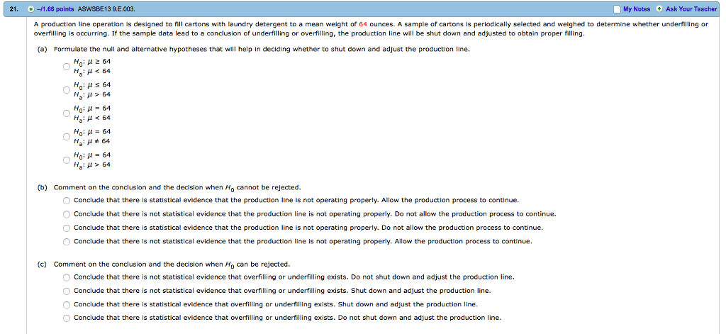 Solved 21 1 66 Points ASWSBE 13 9 E 003 My Notes Ask Chegg