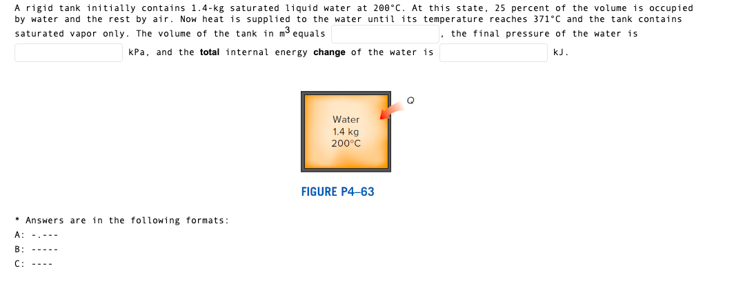 Solved A Rigid Tank Initially Contains 1 4kg Saturated Chegg