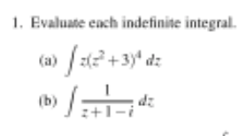 Solved 1 Evaluate Each Indefinite Integral 2 3di Chegg