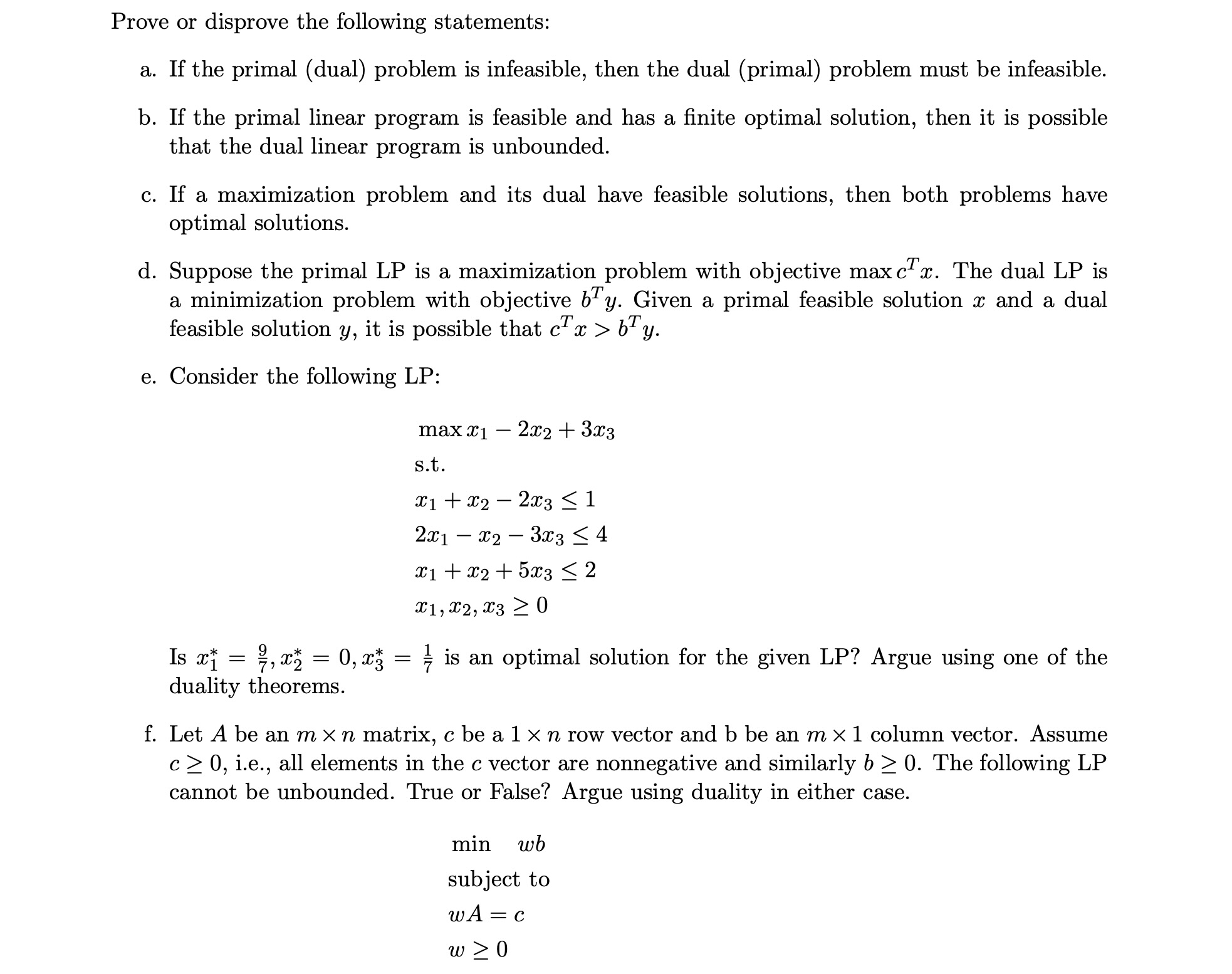 Solved Prove Or Disprove The Following Statements A If The Chegg