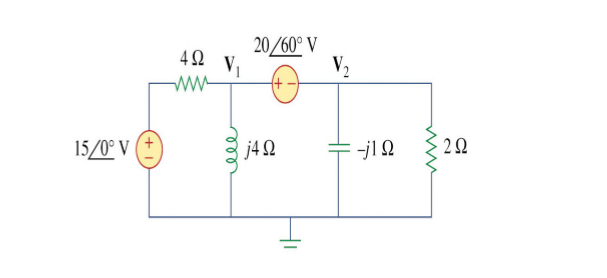 Solved Determine V1 And V2 In The Circuit Shown In Figure 1 Chegg