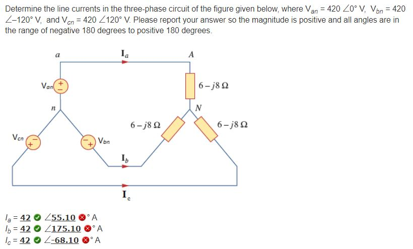 Solved Determine The Line Currents In The Three Phase Chegg