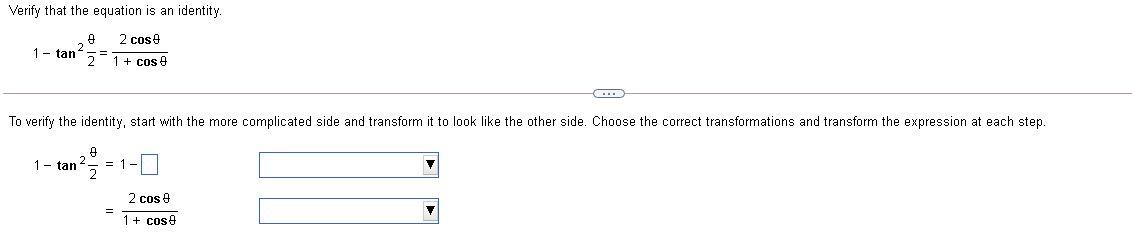 Solved Verify That The Equation Is An Identity 1 Tan 2 Chegg