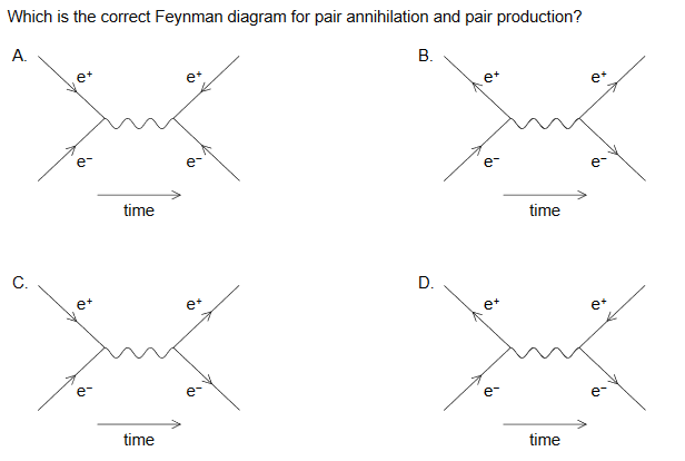 Solved Which Is The Correct Feynman Diagram For Pair A E E Chegg