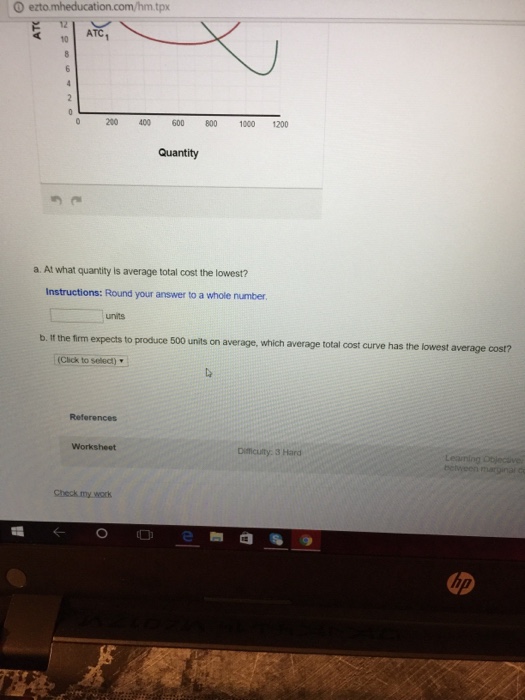 Solved The Figure Below Shows Three Short Run Average Total Chegg