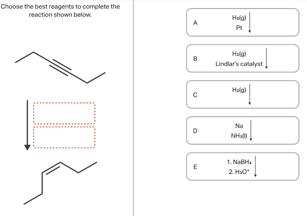 Solved Choose The Best Reagents To Complete The Reaction Chegg