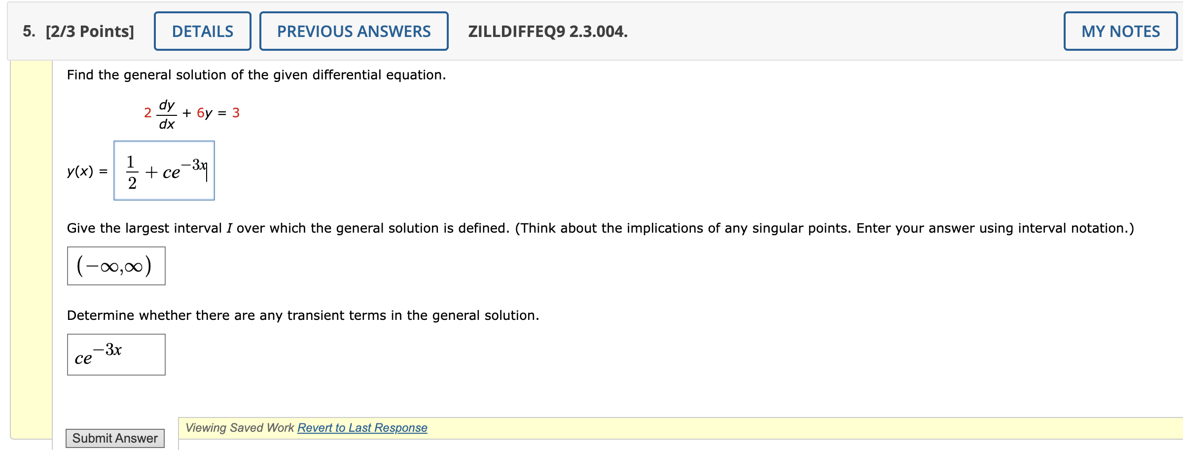 Solved Find The General Solution Of The Given Differential Chegg