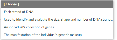 Solved Question Pts Match The Following Genetic Terms Chegg