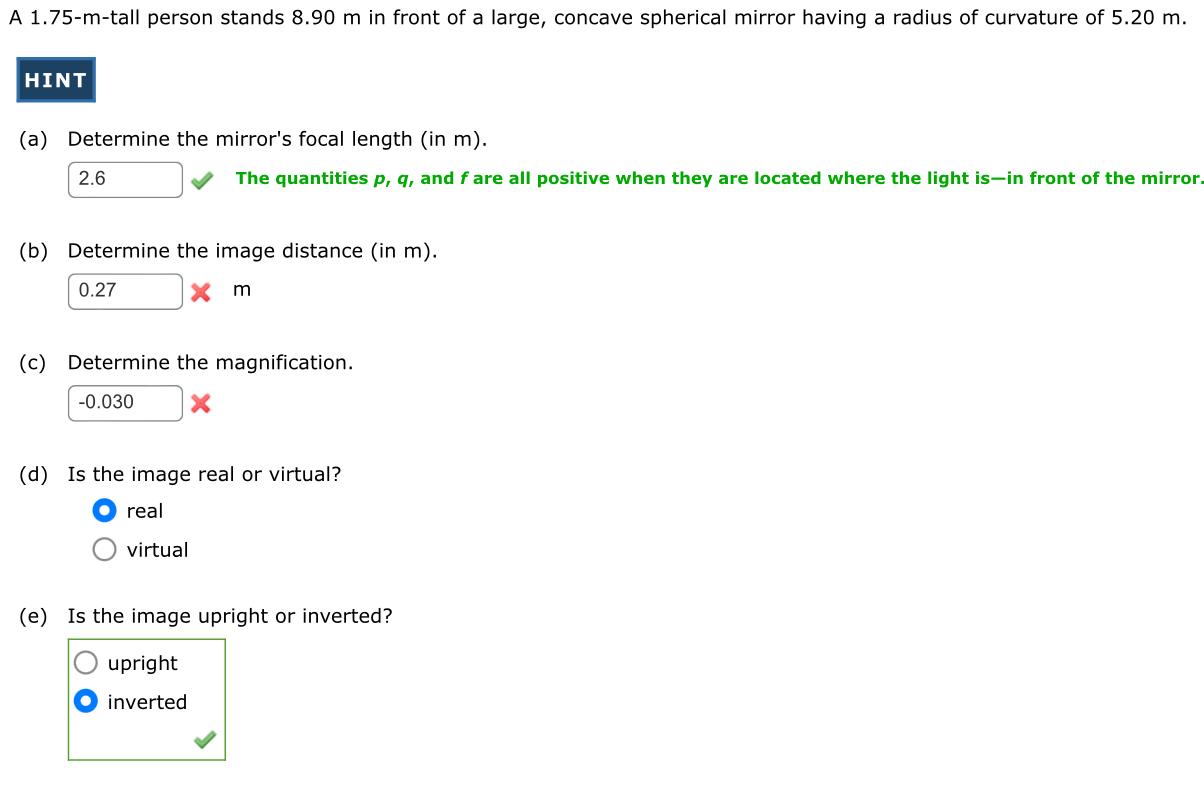 Solved A M Tall Person Stands M In Front Of A Chegg