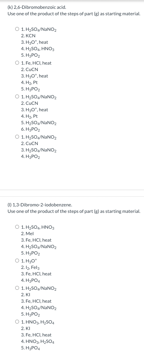 Solved Starting With Benzene Or Toluene Outline A Synthesis Chegg