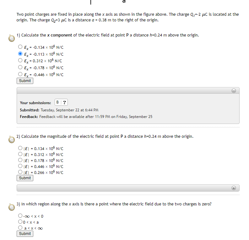 Solved Two Point Charges Are Fixed In Place Along The X Axis Chegg