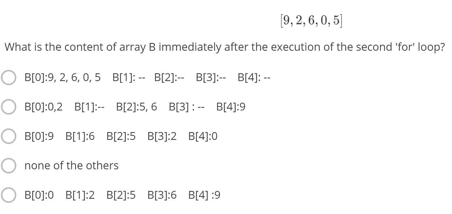 Solved The Following Pseudocode Implements A Sorting Chegg