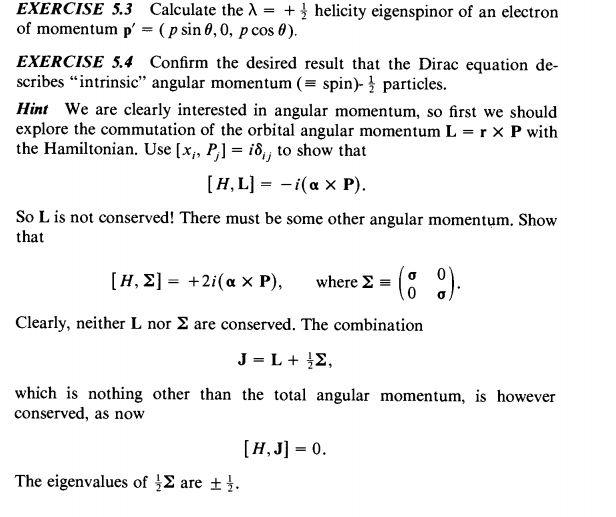 Solved EXERCISE 5 3 Calculate the λ 21 helicity eigenspinor Chegg