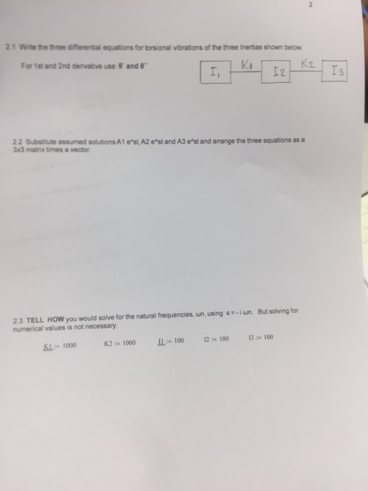 Solved A System Is Defined By The Following Differential Chegg