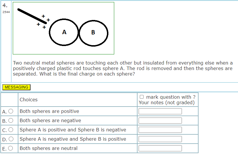 Solved A B Two Neutral Metal Spheres Are Touching Chegg