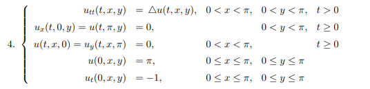 Solved Dim Heat And Wave Equation Solve The Following Ibvp Chegg