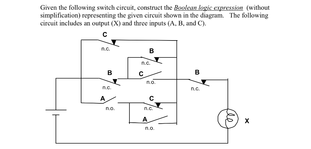 Circuit Diagram To Boolean Expression