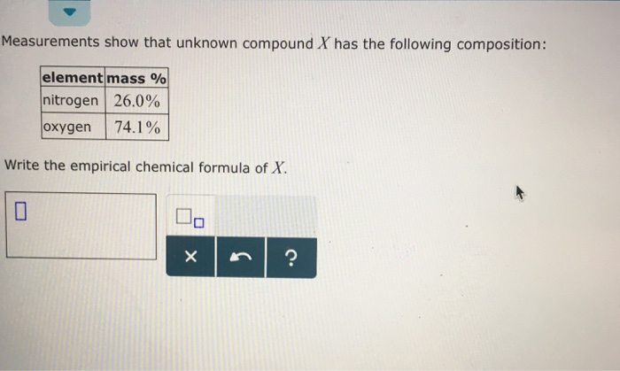 Solved Measurements Show That Unknown Compound X Has The Chegg