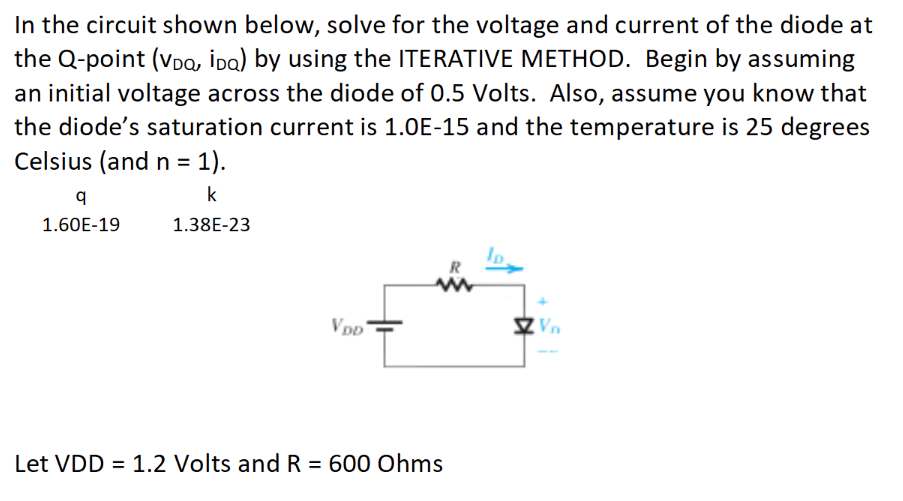 Solved In The Circuit Shown Below Solve For The Voltage And Chegg