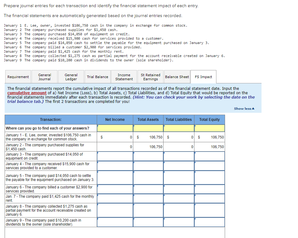 Solved Prepare Journal Entries For Each Transaction And Chegg