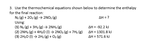 Solved Use The Thermochemical Equations Shown Below To Chegg