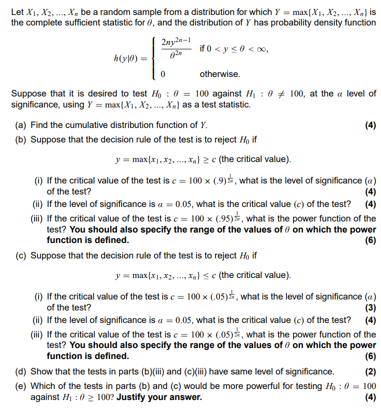 Solved Let X 1 X 2 Ldots X N Be A Random Chegg