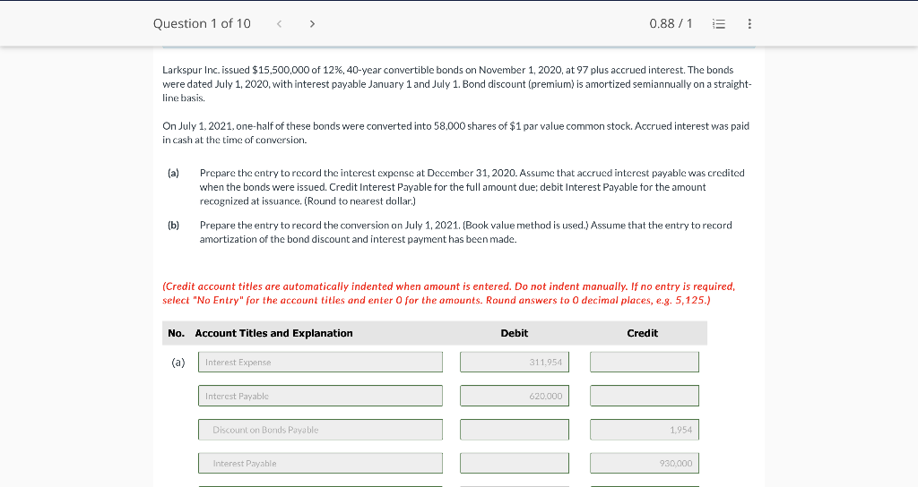 Solved Question Of Larkspur Inc Issued Chegg