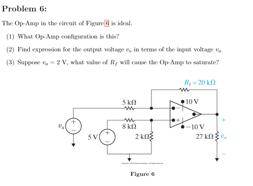 Solved Problem The Op In The Circuit Of Figure Is Chegg