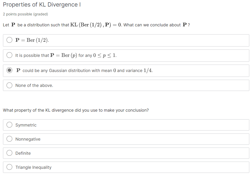 Solved Points Possible Graded Let P Be A Distribution Chegg