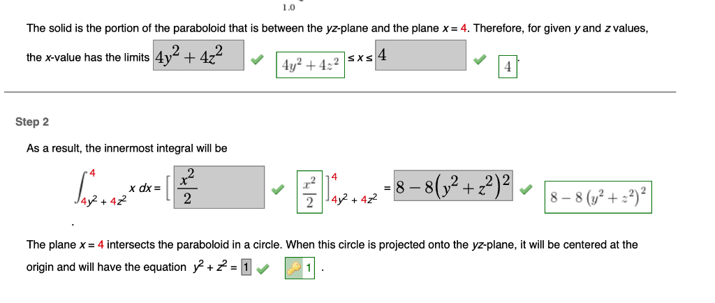 Solved Evaluate The Triple Integral XdV Where Eis Bounded Chegg